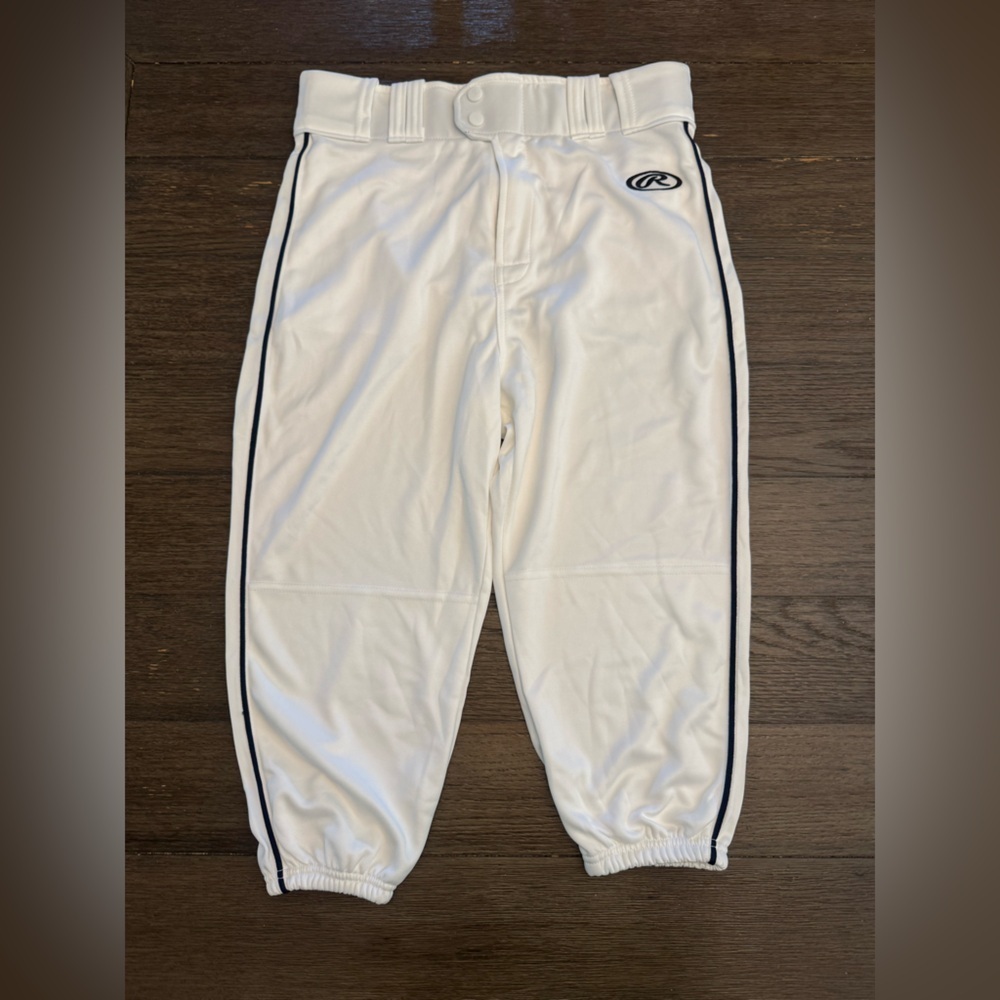 NEW Rawlings men's White Athletic baseball  softball Bottoms new medium